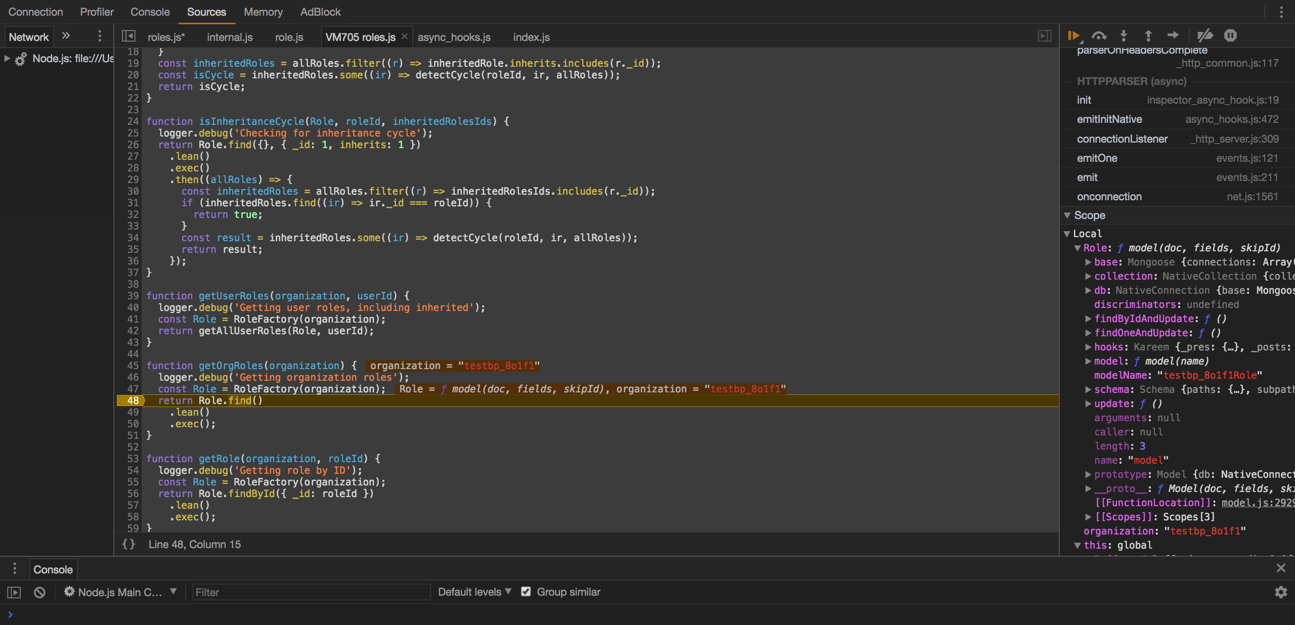 DevTools Debugger